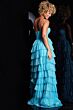 Jovani 38167 Layered Skirt Corset Top Dress