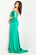 Jovani 38197 Bow Straps Corset Bodice Dress