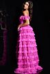 Jovani 38251 Ruffle Skirt Off The Shoulder Dress