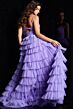 Jovani 38290 Layered Skirt Knot Bodice Dress