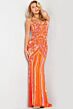 Jovani 38300 Spaghetti Straps Embellished Dress