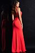 Jovani 38309 Knot Waist One Strap Dress