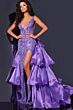 Jovani 38336 Ruffle Overskirt Sequin Dress