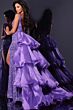 Jovani 38336 Ruffle Overskirt Sequin Dress