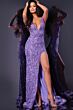 Jovani 38336 Ruffle Overskirt Sequin Dress