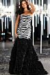 Jovani 38359 Ruffle Skirt Sequin Top Dress