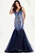 Jovani 38373 Tulle Skirt Sequin Dress