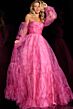 Jovani 38605 Bishop Sleeve Print Dress