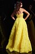 Jovani 38674 Ruffle Skirt Illusion Bodice Dress