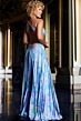 Jovani 38722 Beaded Waist Criss Cross Back Dress
