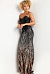 Jovani 38746 Off The Shoulder Cape Ombre Sequin Dress