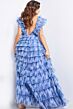Jovani 39143 Open Back Floral Ruffle Dress