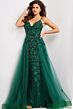 Jovani 39434 Long Overskirt Embellished Dress