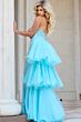 Jovani 24565 Ruffle Overskirt Strapless Pageant Dress