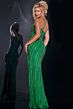 Jovani 34010 High Slit One Shoulder Embellished Dress