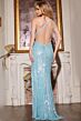 Jovani 34397 Exposed Back One Shoulder Sequin Dress