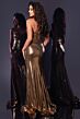 Jovani 37000 One Shoulder Ruched Metallic Dress
