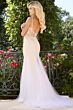 Jovani 37201 Godet Skirt Sheer Corset Pageant Dress