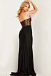 Jovani 37527 Illusion Corset High Slit Dress