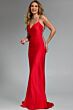 Jovani 37529 Embellished Sides Lace-Up Dress