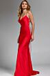 Jovani 37529 Embellished Sides Lace-Up Dress