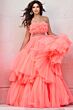 Jovani 38299 Layered Skirt Ruffle Top Pageant Dress