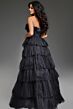 Jovani 38301 Layered Skirt Strapless Pageant Dress
