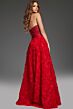Jovani 38317 3D Floral Skirt Strapless Corset Pageant Gown