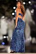 Jovani 38471 One Shoulder Strappy Sequin Dress