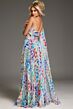 Jovani 38689 Multiple Cutout Pleated Floral Dress