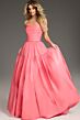 Jovani 38831 Draped Bodice Strapless Taffeta Dress