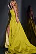 Jovani 38957 Long Overskirt Ruched Bodice Dress