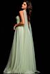 Jovani 39307 Double Streamer Strapless Dress