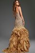 Jovani 39712 Ruffle Skirt Strapless Corset Pageant Gown