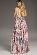 Jovani 39822 Halter Neckline Ruffle Print Dress