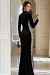 Jovani 40022 Illusion Sides Long Sleeve Pageant Dress