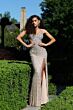 Jovani 40060 Side Cutouts Embellished Dress