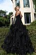 Jovani 40092 3D Rosette Cage Pageant Dress