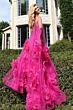 Jovani 40092 3D Rosette Cage Pageant Dress