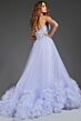 Jovani 40170 Ruffle Hem Floral Corset Pageant Gown