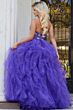 Jovani 40218 Ruffle Skirt Floral Top Pageant Gown