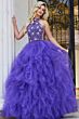 Jovani 40218 Ruffle Skirt Floral Top Pageant Gown