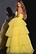 Jovani 40394 Layered Skirt Ruched Top Strapless Dress