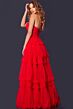 Jovani 40466 Ruffle Skirt Strapless Corset Dress