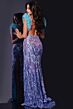 Jovani 40761 Ruffle Straps Geometric Sequin Dress