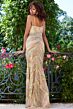 Jovani 40877 High Slit Sweetheart Neck Pageant Dress