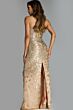 Jovani 40887 Back Slit Strapless Embellished Pageant Gown