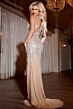 Jovani 40892 High Slit Embellished Corset Dress