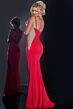 Jovani 42002 Embellished Sides Plunging Neck Dress