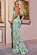 Jovani 42145 Floral Sequin One Shoulder Dress